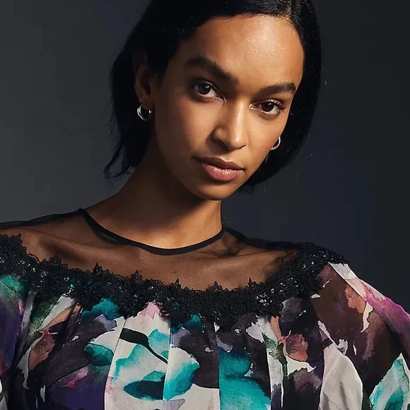 Anthropologie Flutter-Sleeve Dress - Picture 7 of 15